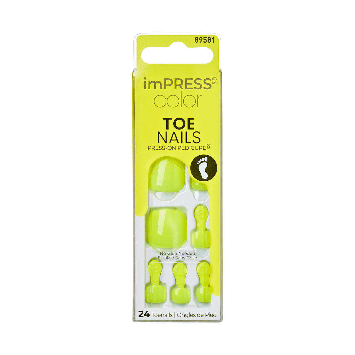 imPRESS Color Press-On Pedicure - Bubbly