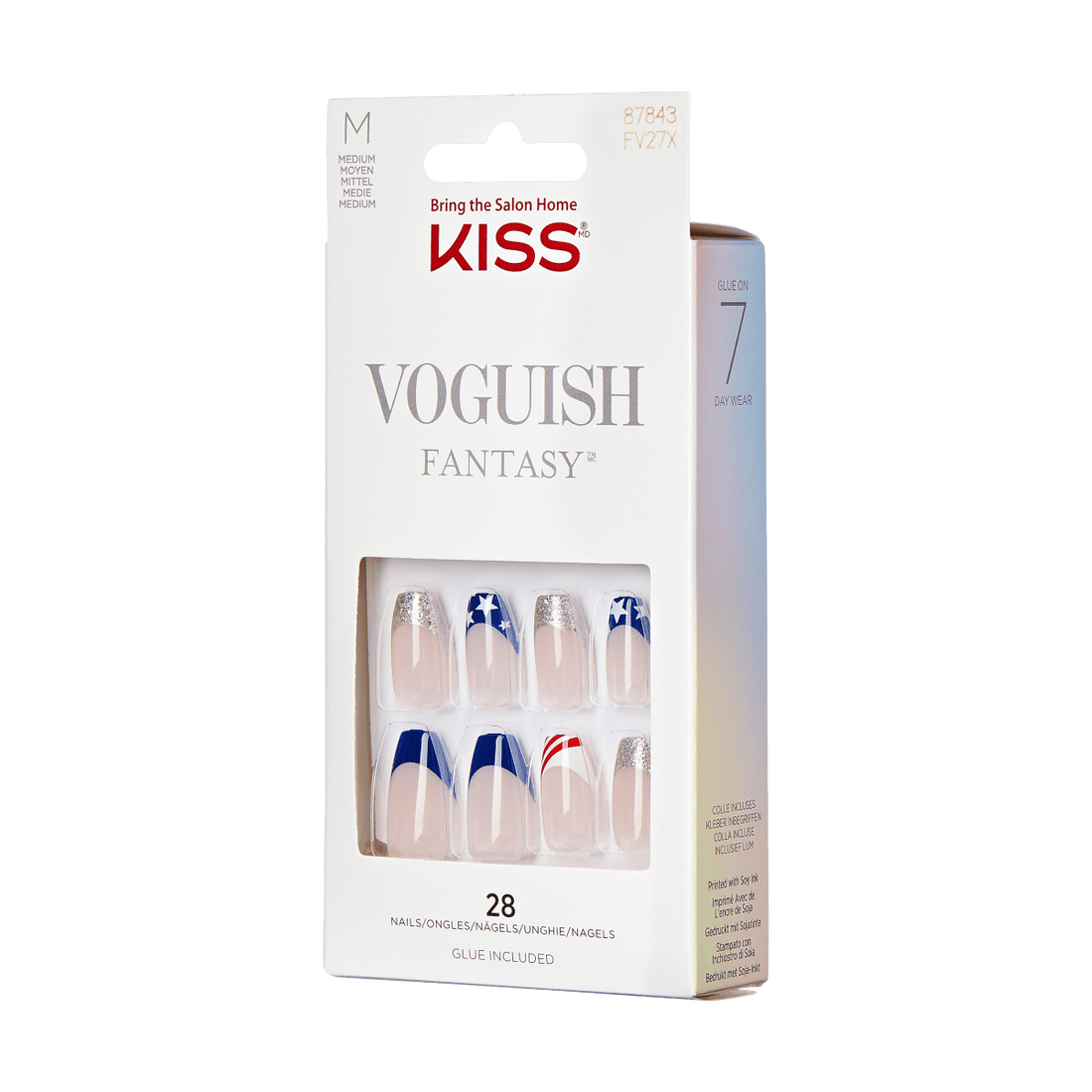 KISS Voguish Fantasy Nails - White Stars