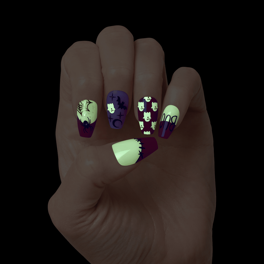 KISS Voguish Fantasy Halloween Nails - Nightmare
