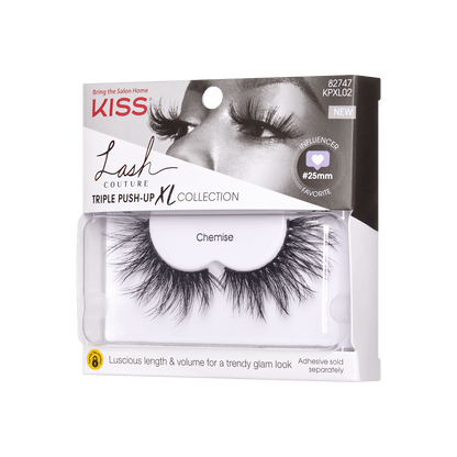 KISS Lash Couture Triple Push-Up XL, False Eyelashes, XL Collection 02 Chemise, 16mm, 1 Pair