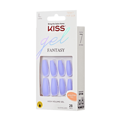 KISS Gel Fantasy Press On Glue Nails - Night After