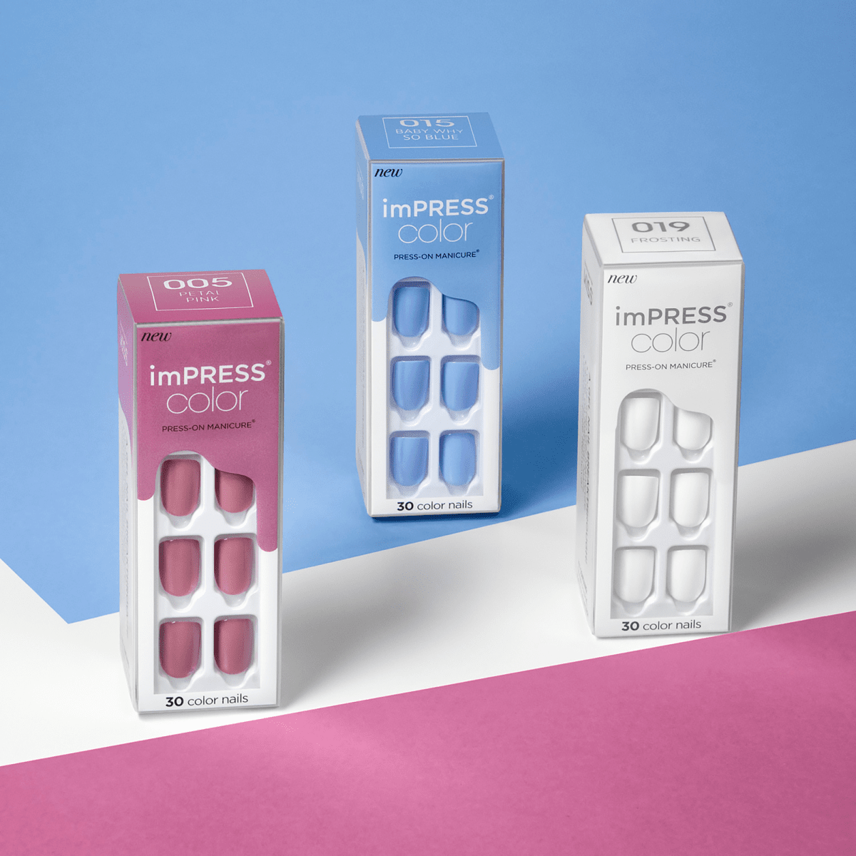 imPRESS Color Press-On Manicure - Baby Why So Blue