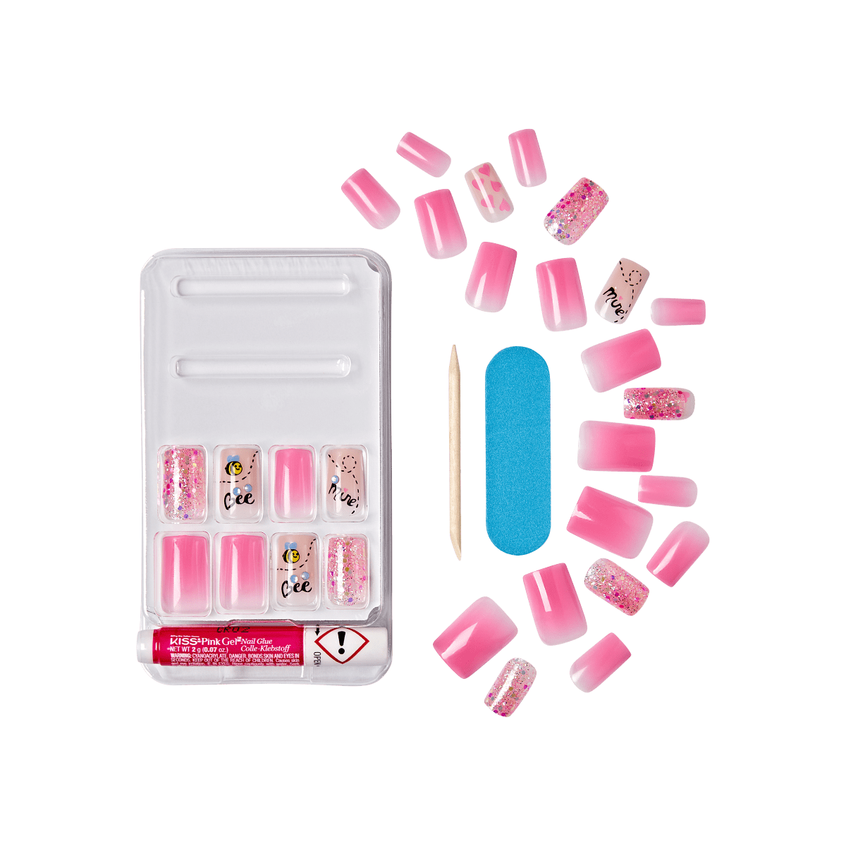 KISS Voguish Fantasy Nails - Crush