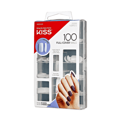 KISS 100 Full-Cover Nail Kit - Active Square