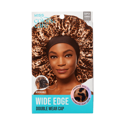 Satin Bonnet Cap Leopard ReversibleSuper Jumbo Double Wear - Image 2