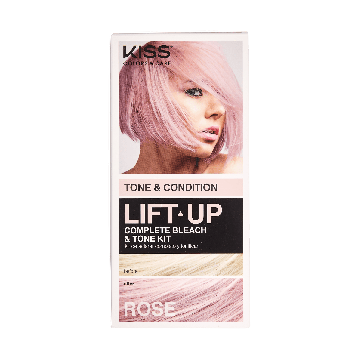 KISS LIFT UP COMPLETE BLEACH &amp; TONE KIT – ROSE