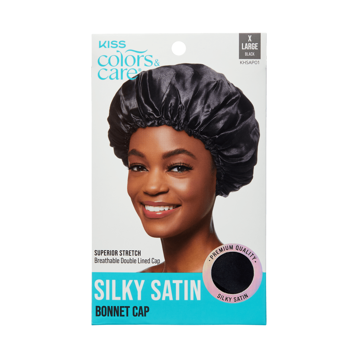 KISS Colors &amp; Care KISS SATIN BONNET BLACK