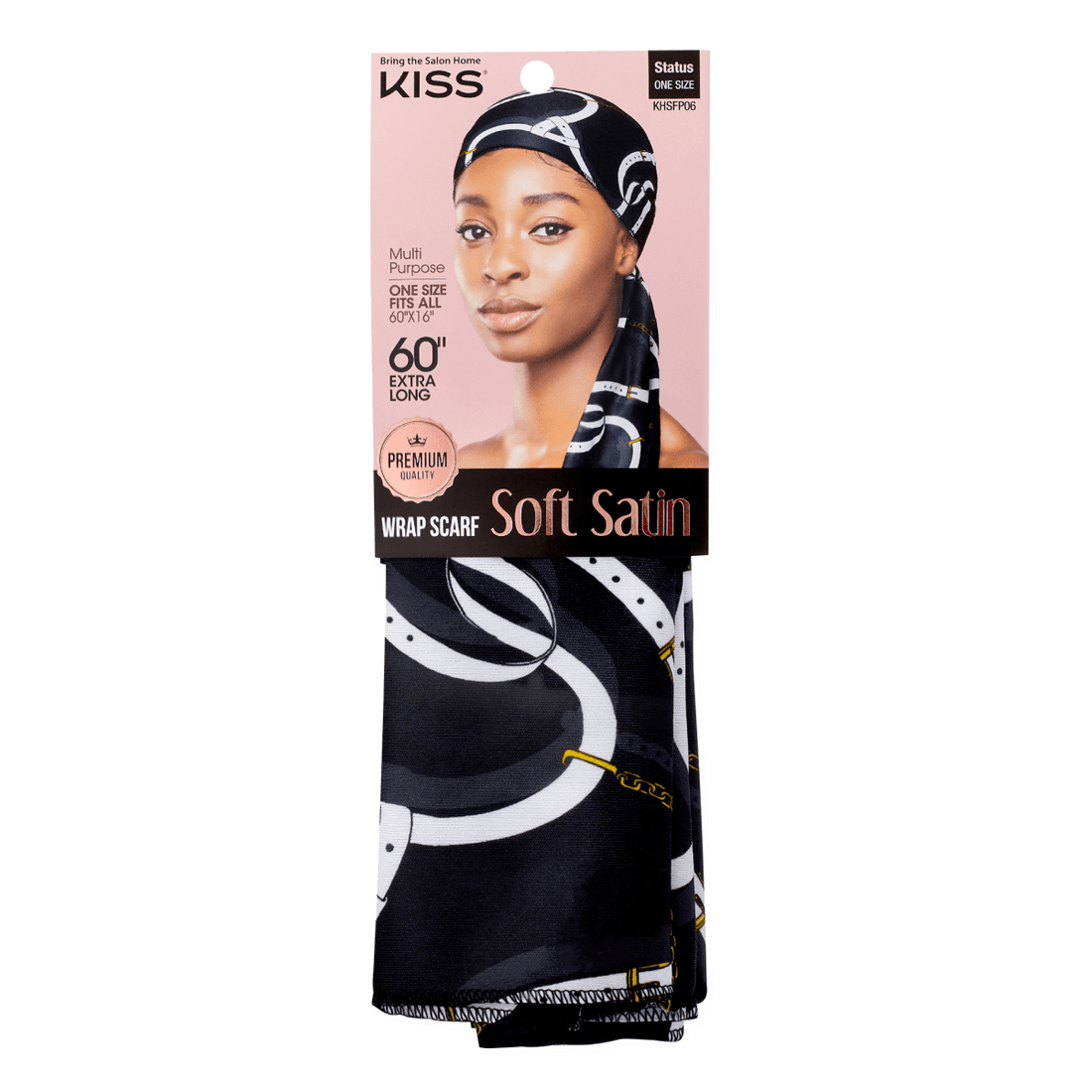 Soft Satin Wrap Scarf  - Status
