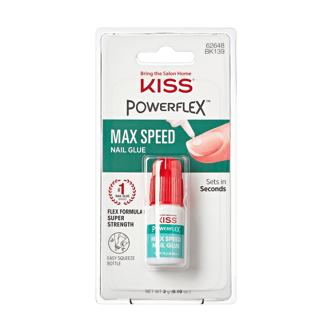 KISS PowerFlex, Max Speed Nail Glue for Press On Nails