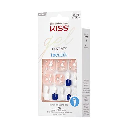KISS Gel Fantasy Patriotic Toenails – Swag