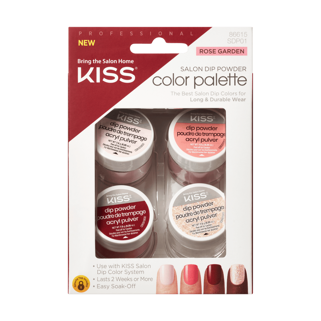 Kiss Salon Dip Color Palette - Rose Garden