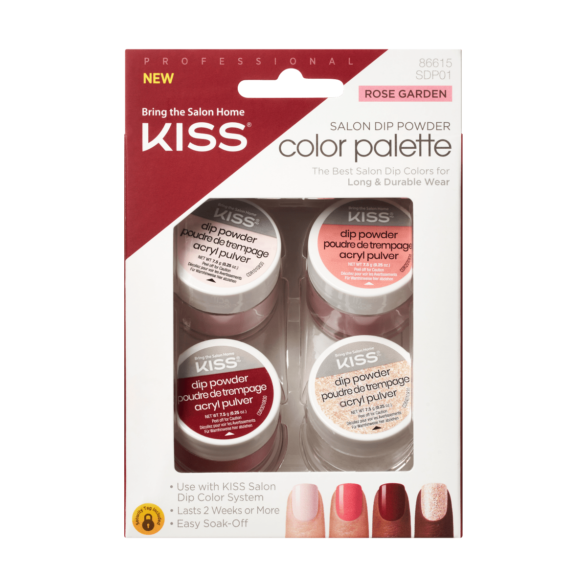 Kiss Salon Dip Color Palette - Rose Garden