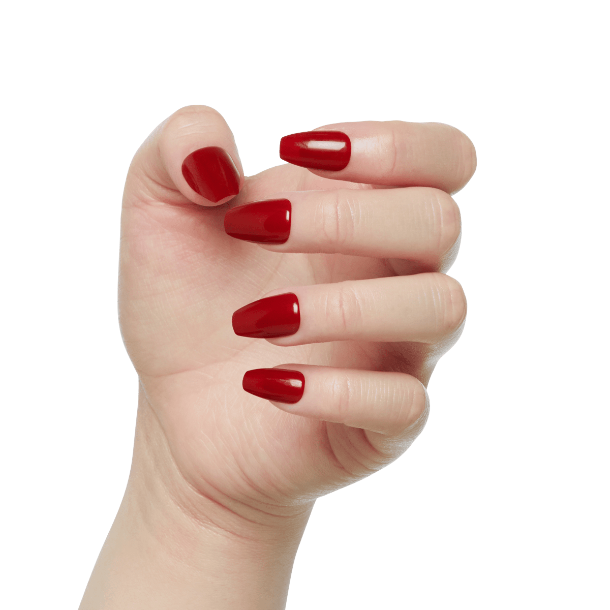Amazon.com: Acedre Coffin Red Press on Nails Long Fake Nails Glossy French  Tips False Nail Full Cover Stick on Nails Art for Women and Girls (Pack of  24) : Beauty & Personal