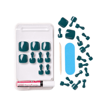 KISS Gel Fantasy Toenails- Forest