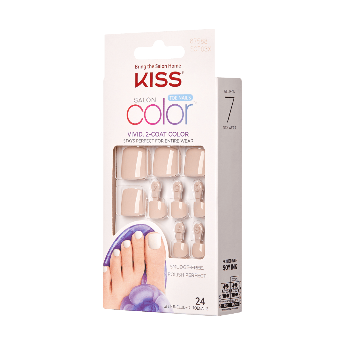 KISS Salon Color Toenails - Sunflowers