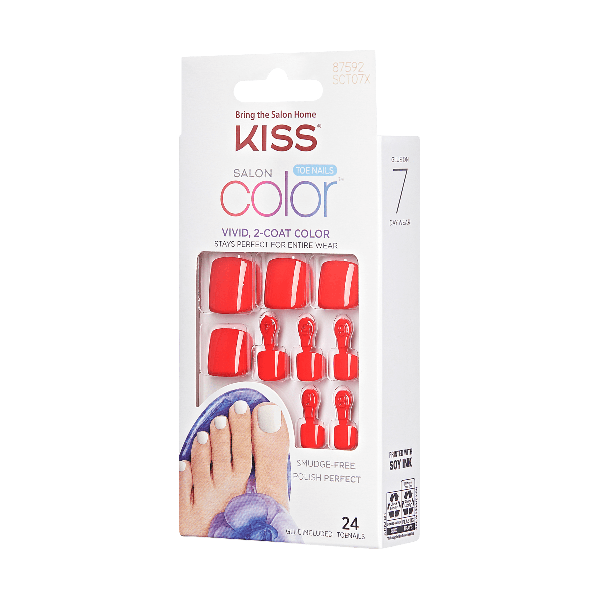 KISS Salon Color Toenails - Vacation