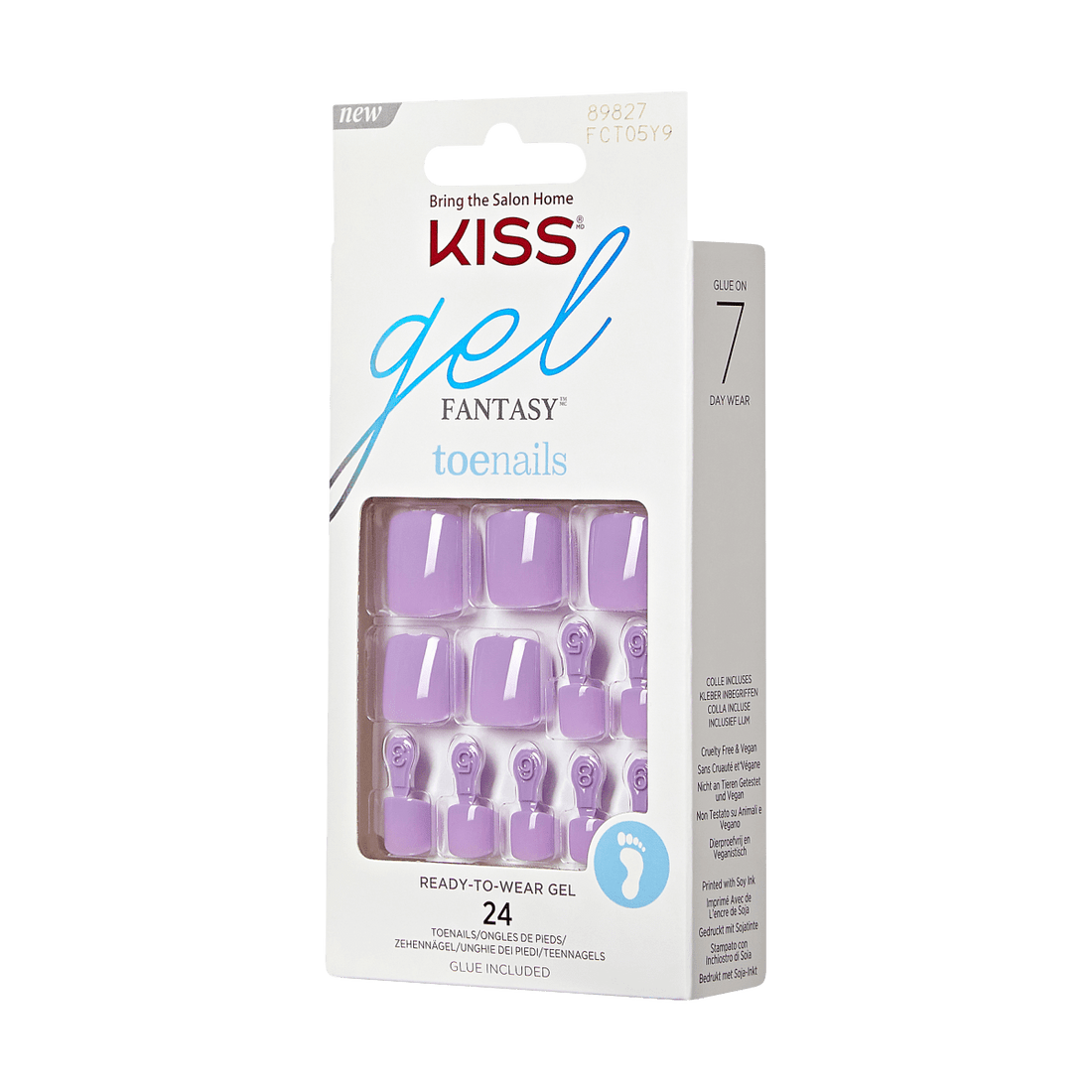 KISS Gel Fantasy Toenails- Bonita