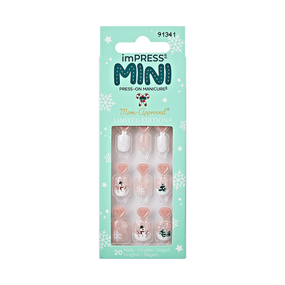 imPRESS MINI Holiday Press-On Nails - Frosty