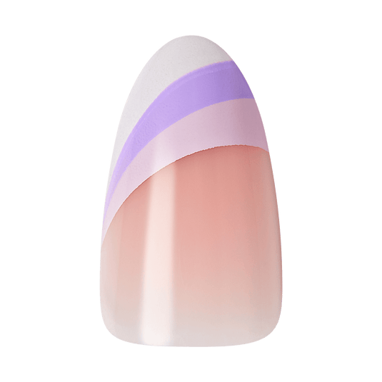 KISS Voguish Fantasy PressOn Nails, Purple & Pink, Medium Length, Almond Shape, 31 Ct. KISS USA