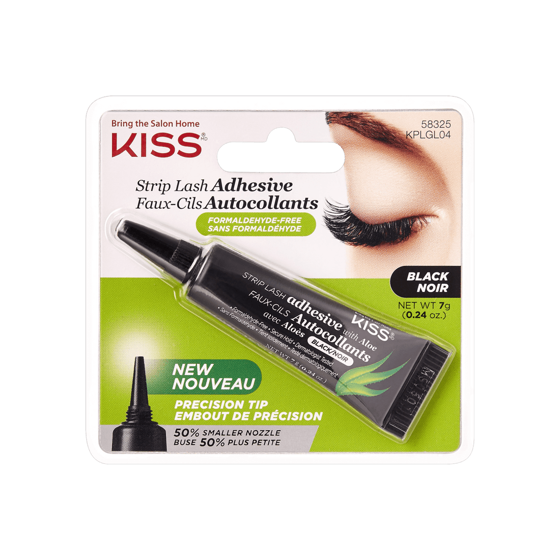 KISS Strip Lash Adhesive with Aloe - Latex Black