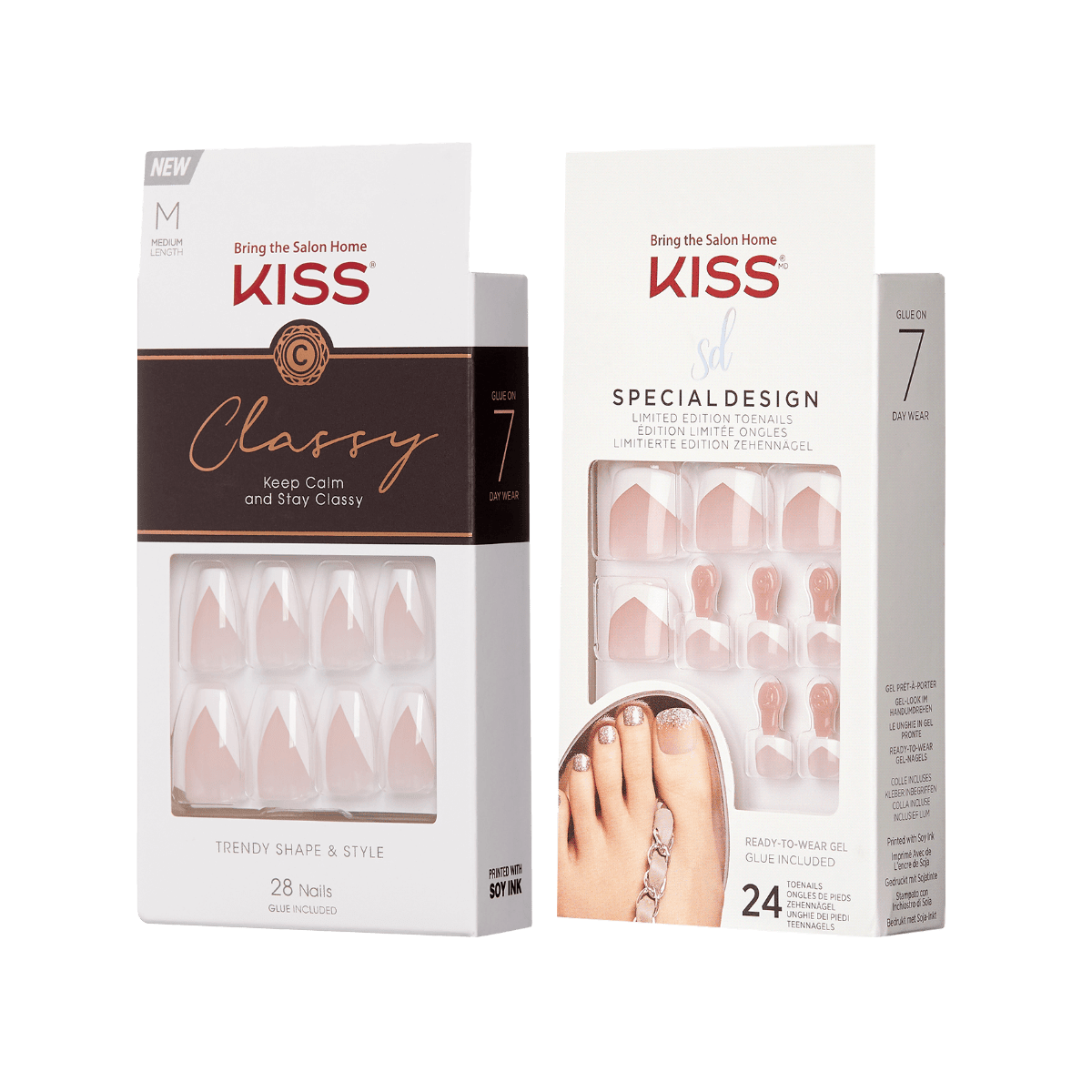 KISS Classy Manicure &amp; Special Design Pedicure Set - French Mate