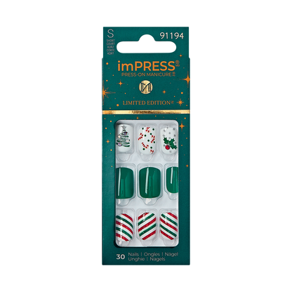 imPRESS Holiday Press-On Manicure - Santamental