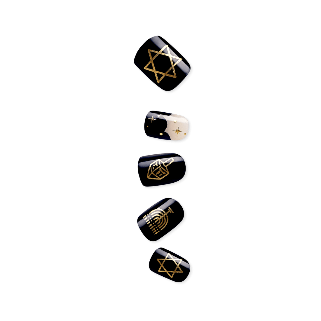 imPRESS Limited-Edition Hanukkah Press On Nails – 8 Nights