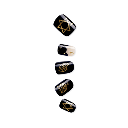 imPRESS Limited-Edition Hanukkah Press-On Nails – 8 Nights