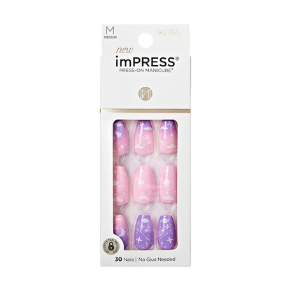 imPRESS Press-On Nails 10th Mani-Versary Collection, No Glue, Pink ...