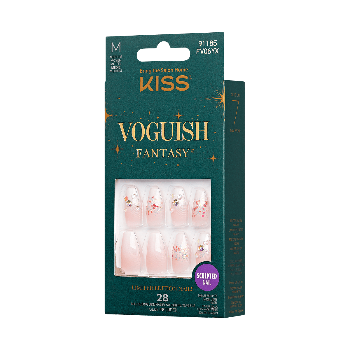 KISS Voguish Fantasy Holiday Nails - Warm Hugs
