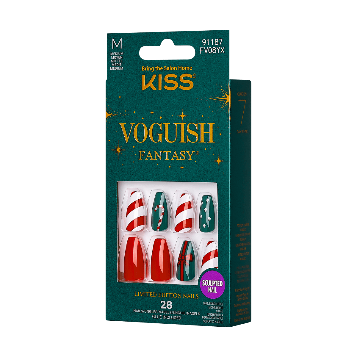 KISS Voguish Fantasy Holiday Nails - Frozen