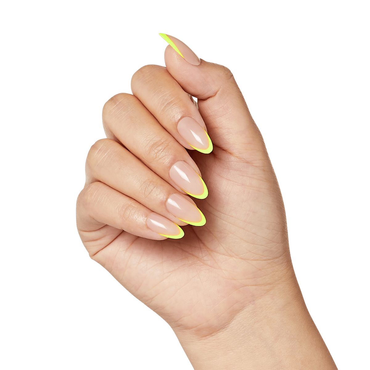 24Pcs Yellow Small Fresh Round Head Small Flower Almond False Nails Cute  French Fake Nails Full Cover Nail Tips Press On Nails - AliExpress