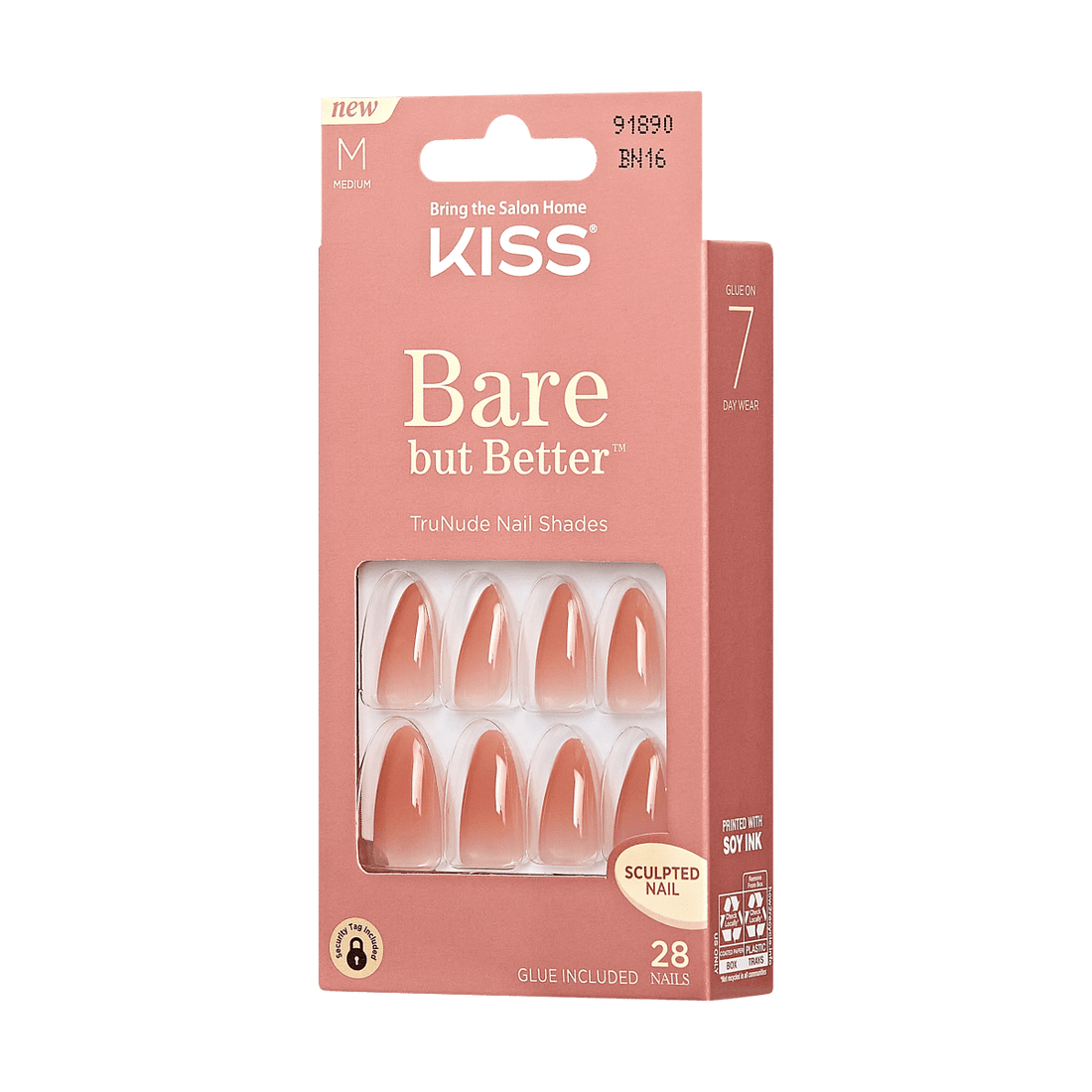 KISS Bare-But-Better Nails - Fairest Nude
