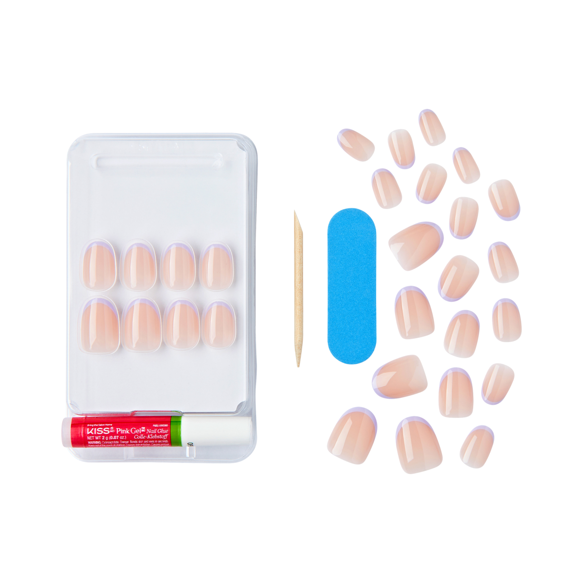 Get Glamorous With 24pcs Short Square Ombre Full Cover Fake Nail Set |  SHEIN USA
