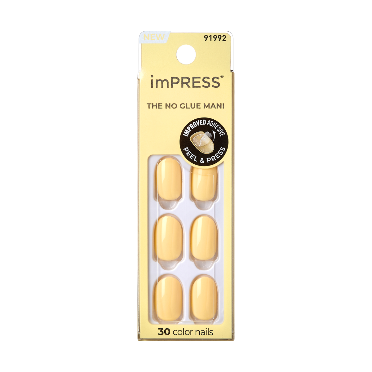 imPRESS Color Press-On Nails - Lemon zest