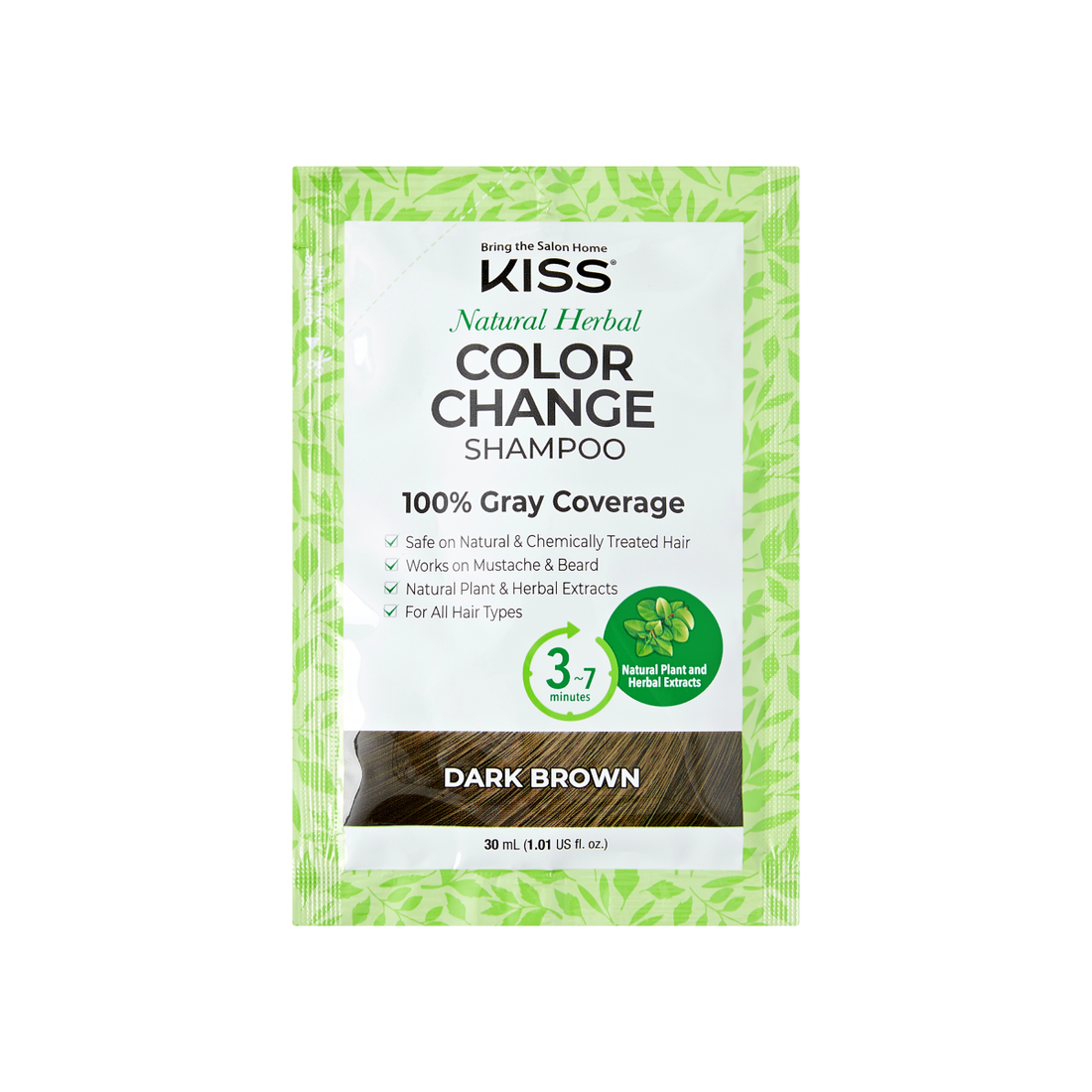 KISS Color Change Shampoo - Dark Brown