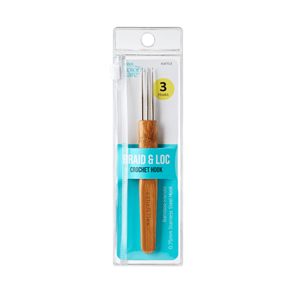 KISS Colors &amp; Care Braid &amp; Loc Crochet Hook - 3 Hooks