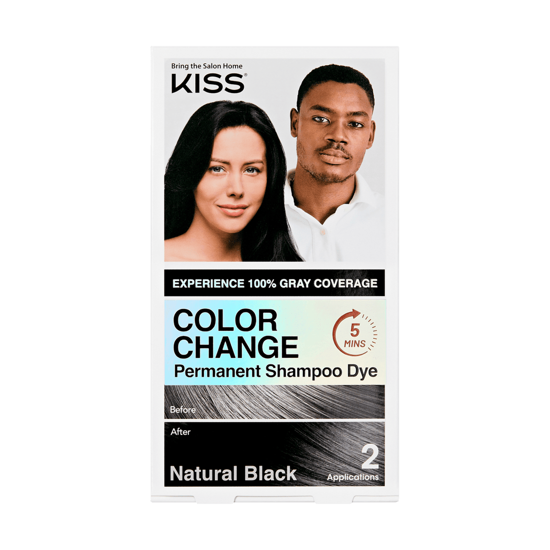 KISS Color Change Shampoo - Natural Black