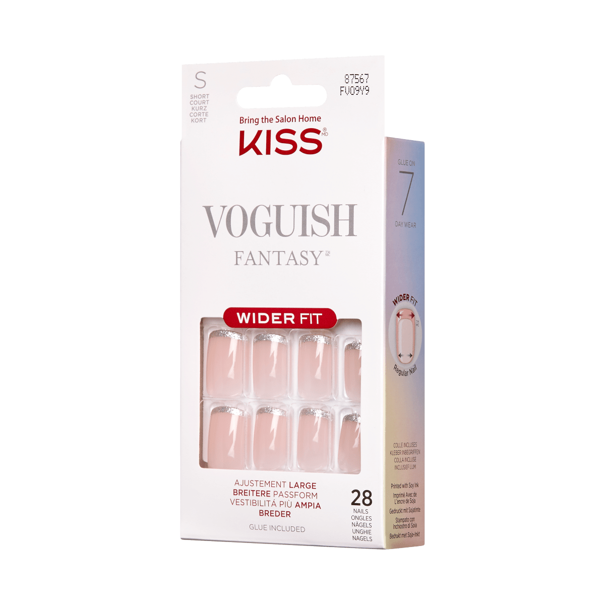 KISS Voguish Fantasy Nails Wider Fit Weekend Ready KISS USA