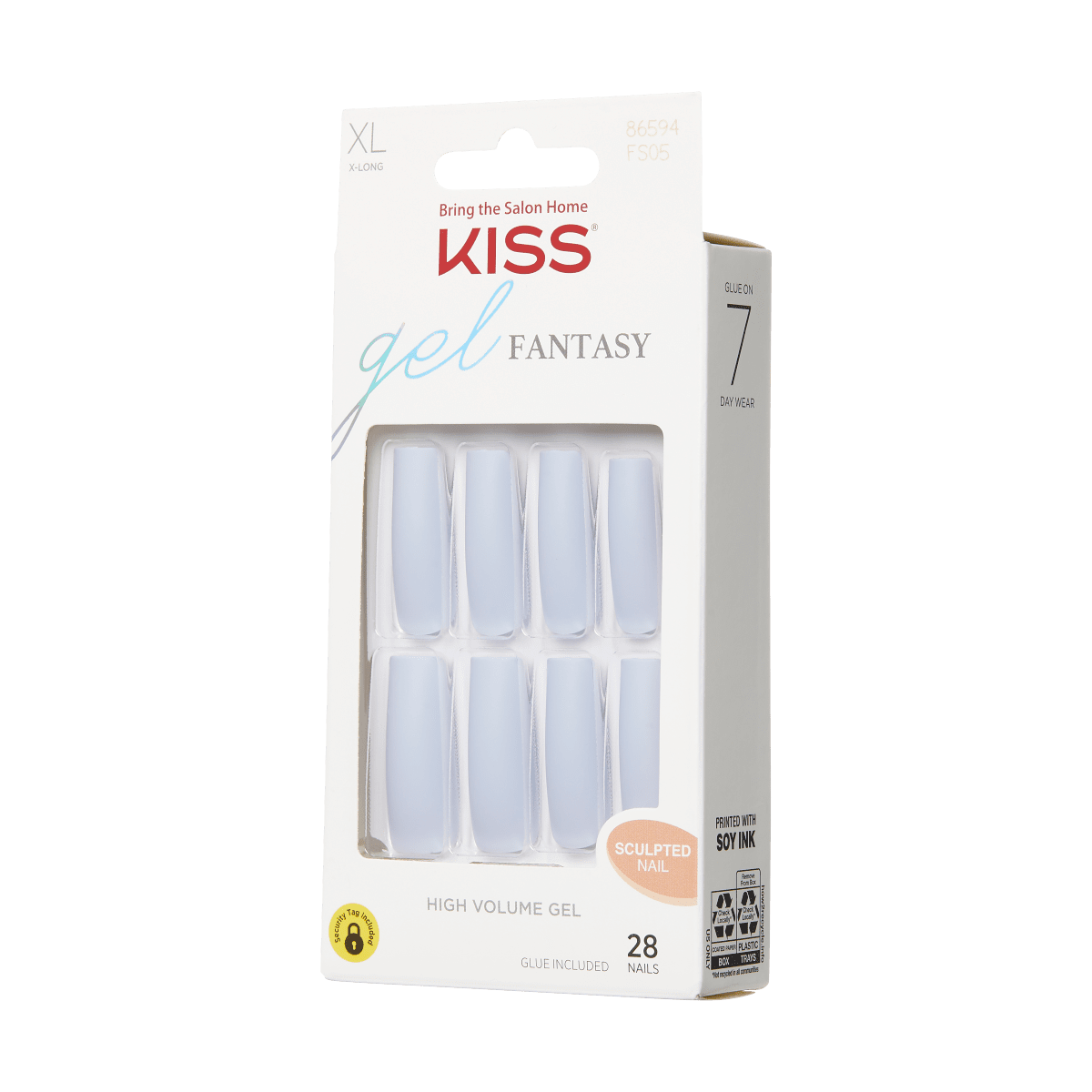 KISS Gel Fantasy Sculpted Ready-To-Wear Nails - Attitude