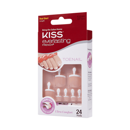 KISS Everlasting French Press On Glue Toenails - Limitless