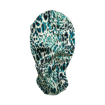 Braid Bonnet Cap Exotic Leopard Reversible24in Long - Image 5