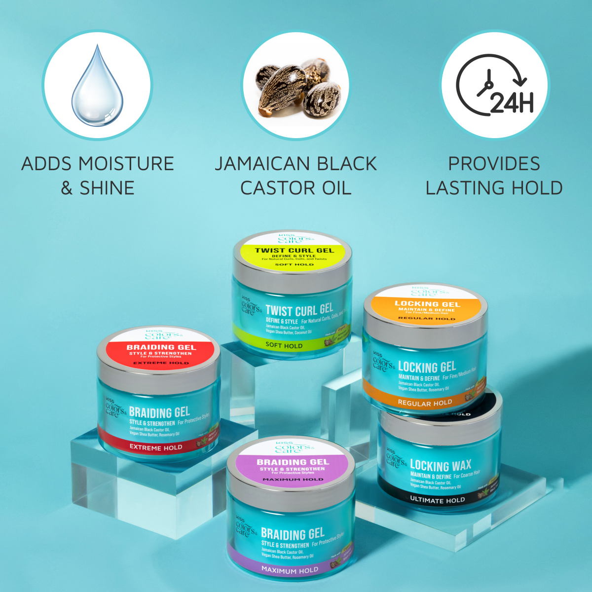 Kiss Colors & Care Locking Gel 6 oz – KISS USA Kiss Colors & Care Locking Gel 6 oz – KISS USA
