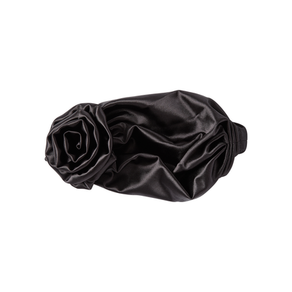 Pre-Tied Top Knot Black One Size - Image 5