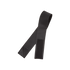 Black elastic band, 1 1/8 inches wide, featuring a hook-and-loop fastener on one end and reinforced stitching on the other, shown slightly twisted.