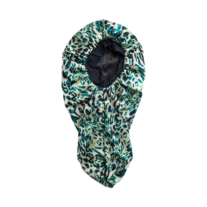 Braid Bonnet Cap Exotic Leopard Reversible24in Long - Image 6