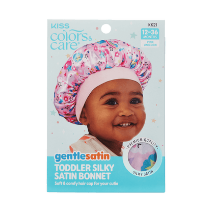 Toddler Hair Bonnet Cap Pink Unicorn 12-36 months - Image 2