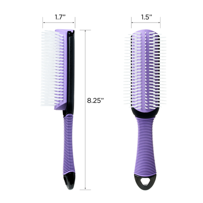 KISS Colors &amp; Care Professional Detangling Non-Slip Brush - Purple
