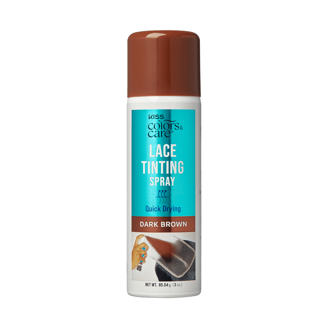 KISS Colors &amp; Care Lace Tinting Spray - Dark Brown