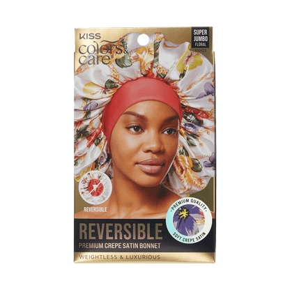 Satin Bonnet Cap Floral ReversibleSuper Jumbo - Image 2